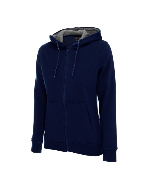 Promostars Damen SWEATSHIRT COOKIE NAVY BLUE Stickerei Siebdruck Logo DTF-Druck