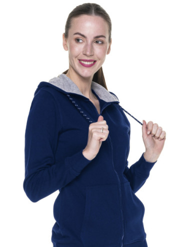 Keks-Sweatshirt für Damen, marineblau Promostars