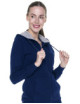 2Keks-Sweatshirt für Damen, marineblau Promostars