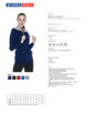2Keks-Sweatshirt für Damen, marineblau Promostars