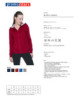2Keks-Sweatshirt für Damen, dunkelrot, Promostars