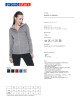 Promostars Damen SWEATSHIRT COOKIE HELLGRAU MELANGE mit Stickdruck