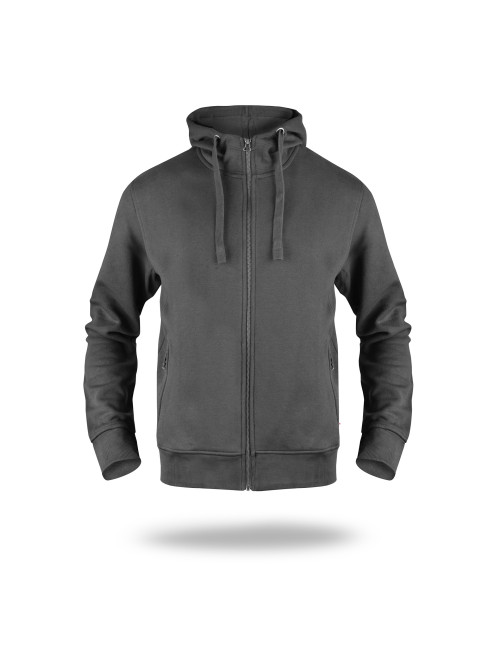 Crimson geschnittenes Herren-SWEATSHIRT, GREY BISON, mit Ihrem eigenen Logo-Aufdruck