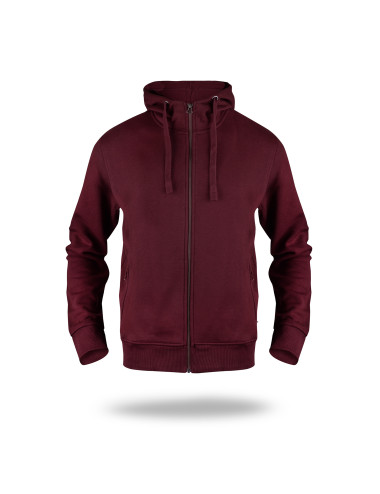 CRIMSON CUT SWEATSHIRT Men`s BISON RED WINE embroidery print silkscreen logo