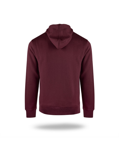 CRIMSON CUT BLUZA Męska BISON CZERWONE WINO haft nadruk sitodruk logo