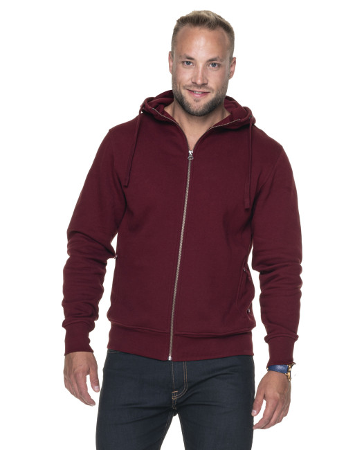 CRIMSON CUT BLUZA Męska BISON CZERWONE WINO haft nadruk sitodruk logo