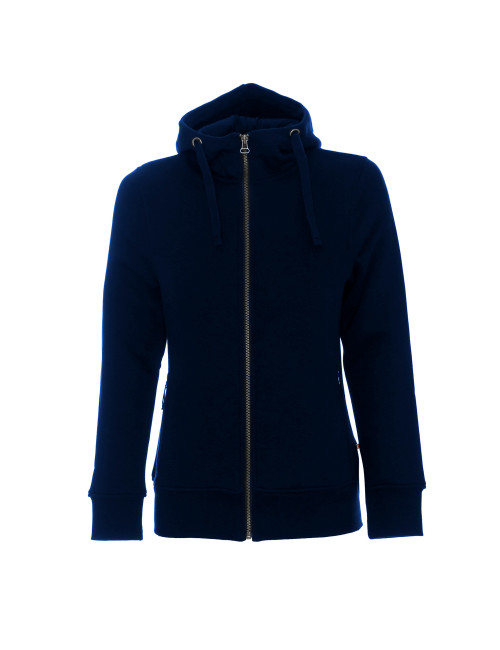 CRIMSON CUT SWEATSHIRT Women`s LADIES` BISON NAVY embroidered silkscreen logo