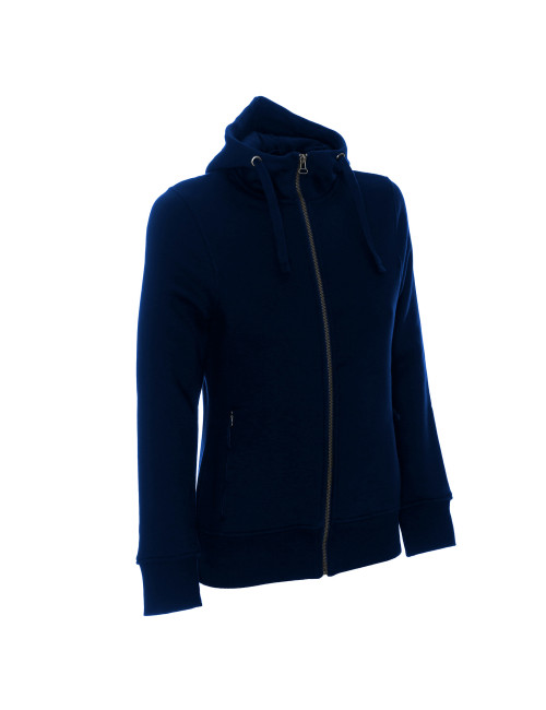 CRIMSON CUT SWEATSHIRT Women`s LADIES` BISON NAVY embroidered silkscreen logo