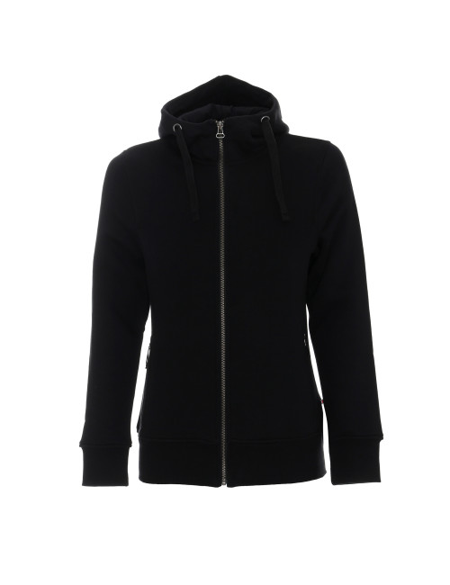 CRIMSON CUT SWEATSHIRT Women`s LADIES` BISON BLACK embroidery screen printing