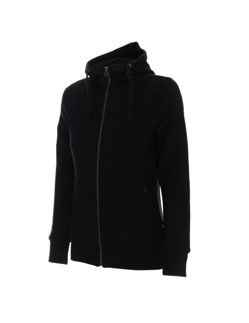 CRIMSON CUT SWEATSHIRT Women`s LADIES` BISON BLACK embroidery screen printing