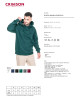 Men`s buffalo sweatshirt, emerald Crimson CUT