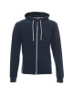 Promostars Men`s HOODY SWEATSHIRT NAVY MELANGE/WHITE with logo embroidery