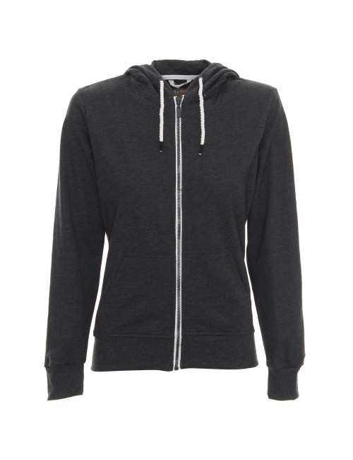 Promostars BLUZA Damska LADIES' HOODY CIEMNY SZARY MELANŻ nadruk logo