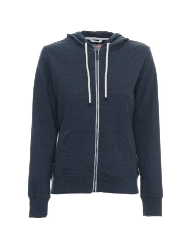 Promostars BLUZA Damska LADIES' HOODY GRANATOWY MELANŻ/BIAŁY haft logo