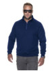 2Herren-Sweatshirt mit Reißverschluss, marineblau Promostars