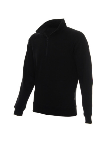 Herren-Sweatshirt mit Reißverschluss in Schwarz von Promostars