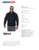 2Men`s zipper sweatshirt black Promostars