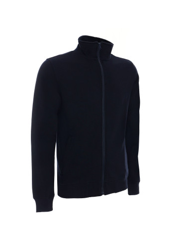 Promostars Men`s SWEATSHIRT OPEN NAVY embroidery silkscreen print DTG logo