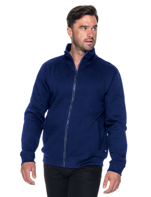 Promostars OPEN SWEATSHIRT für Herren, MARINEBLAU, Stickerei, Siebdruck, DTG-Logodruck