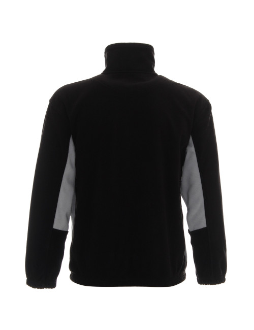 Promostars Herren SWING SWEATSHIRT SCHWARZ/HELLGRAU DTF-Druck Siebdruck