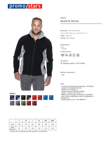 Men`s swing black/light gray sweatshirt Promostars