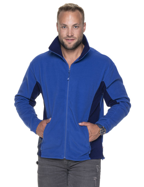 Promostars Men`s SWING JUMPER CORNFLOWER/NAVY DTG print logo embroidery