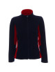 Promostars Women`s Sweatshirt LADIES` SWING NAVY/DARK RED embroidery