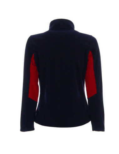 Women`s sweatshirt ladies` swing navy/dark red Promostars