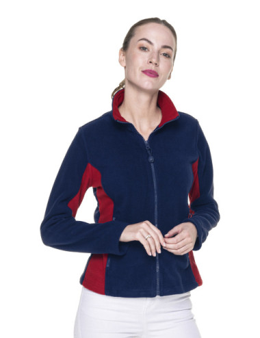 Damen Swing-Sweatshirt Marineblau/Dunkelrot Promostars