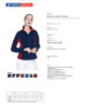 2Damen Swing-Sweatshirt Marineblau/Dunkelrot Promostars