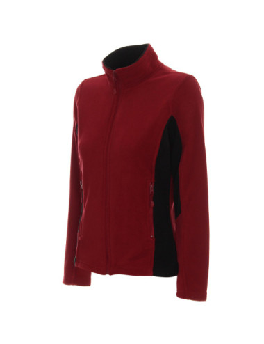 Women`s sweatshirt ladies` swing burgundy/black Promostars