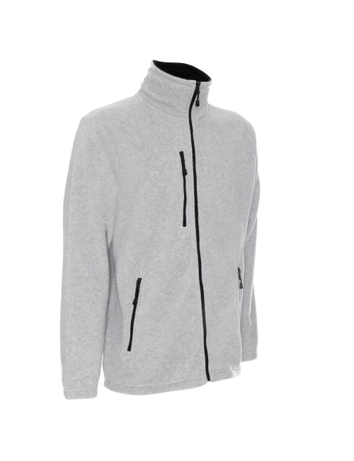 Promostars DUET Men`s SWEATSHIRT LIGHT GRAY MELANGE/BLACK DTG print embroidery