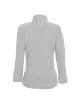 CRIMSON CUT SWEATSHIRT Women`s LADIES` DUET LIGHT GRAY MELANGE/BLACK Embroidery