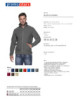 2Herren-Fleece-Sweatshirt 280 g doppelt grau Promostars