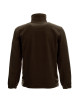 Promostars Men`s SWEATSHIRT DOUBLE DARK BROWN logo print for companies, embroidery