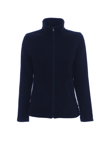 Promostars Damen-SWEATSHIRT LADIES` DOUBLE NAVY BLUE mit Stickerei und Firmenlogo-Aufdruck