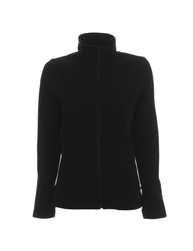 Promostars Damen SWEATSHIRT LADIES` DOUBLE BLACK Aufdruck, Siebdruck, Stickerei