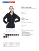 Promostars Damen SWEATSHIRT LADIES` DOUBLE BLACK Aufdruck, Siebdruck, Stickerei