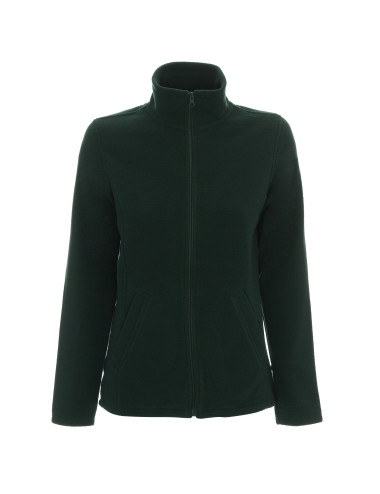 Promostars Women`s SWEATSHIRT LADIES` DOUBLE BOTTLE GREEN embroidery print