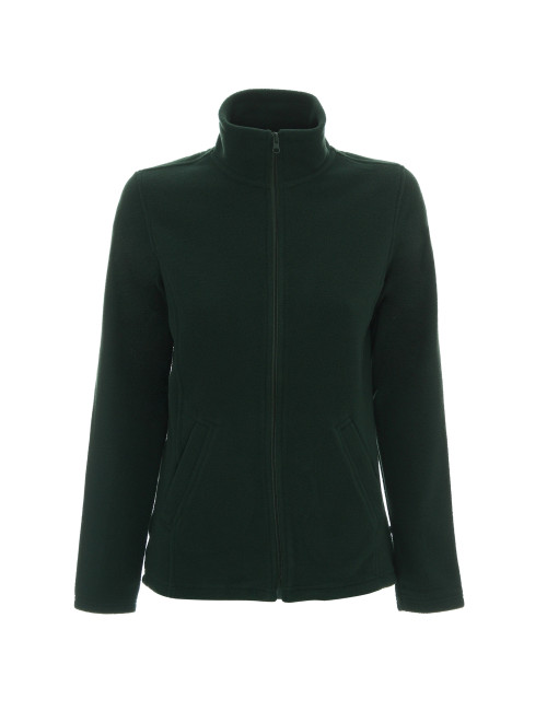 Promostars Women`s SWEATSHIRT LADIES` DOUBLE BOTTLE GREEN embroidery print