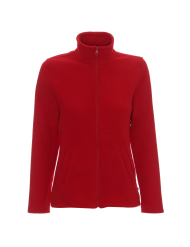 Promostars Women`s SWEATSHIRT LADIES` DOUBLE RED print embroidery silkscreen