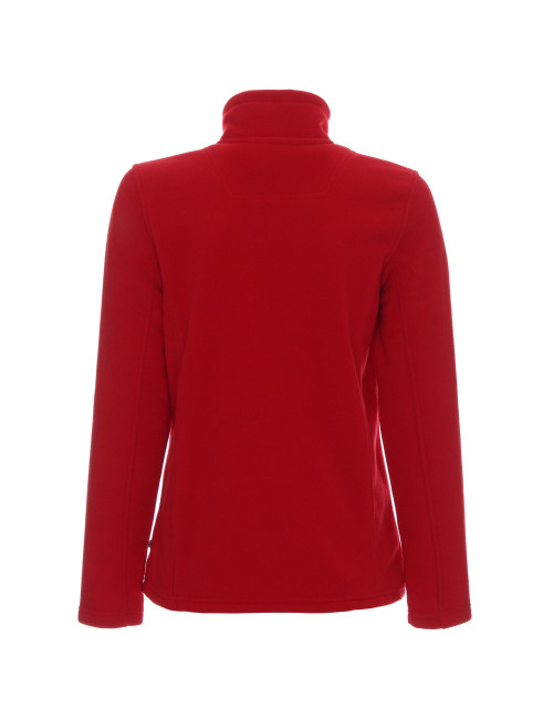 Promostars Damen SWEATSHIRT LADIES` DOUBLE RED Aufdruck Stickerei Siebdruck