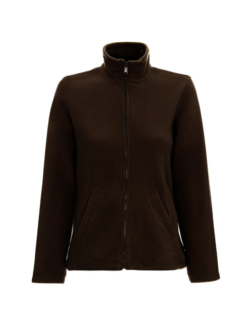 Promostars Women`s SWEATSHIRT LADIES` DOUBLE DARK BROWN DTG print embroidery