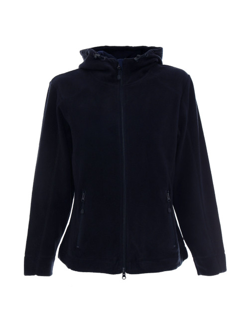 CRIMSON CUT Damen-SWEATSHIRT LADIES` TREK NAVY BLUE mit DTG-Logo-Stickerei