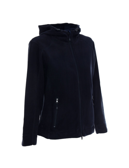 CRIMSON CUT Damen-SWEATSHIRT LADIES` TREK NAVY BLUE mit DTG-Logo-Stickerei