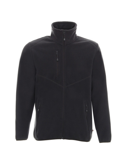 Sehr warmes, dickes Fleece-Sweatshirt für Herren, 450 g, graue Promostars-Stickerei