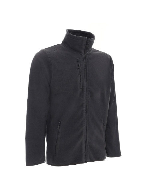 Sehr warmes, dickes Fleece-Sweatshirt für Herren, 450 g, graue Promostars-Stickerei