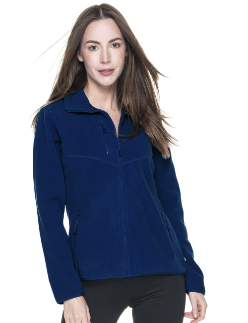 Promostars Women`s SWEATSHIRT FOXY LADY NAVY PRINT logo silkscreen embroidery