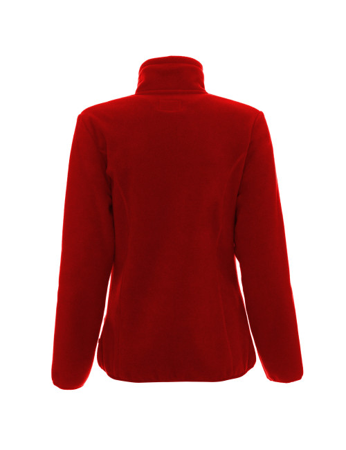 Promostars dicker Damen-Fleece FOXY LADY RED 450g Stickereidruck