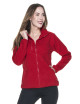 Promostars dicker Damen-Fleece FOXY LADY RED 450g Stickereidruck